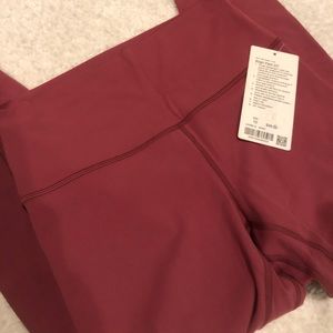 Lululemon Align Sz 10 lg 25” Mauve Leggings NWT